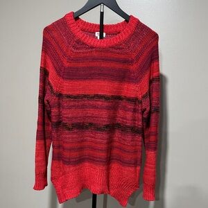 Mossimo Supply Co. Vibrant Red and Black Sweater
